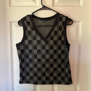 Checkered Vest
